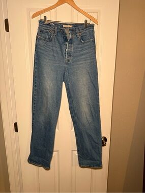 Levi ribcage straight jeans